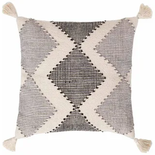 Homescapes Dekokissen Malmö 45/45 cm geometrisch gemustert , Textil , Ethno , Füllung: Polyester , Quadratisch , 45x45 cm , Oeko-Tex® , Heimtextilien, Wohntextilien, Kissen, Zierkissen
