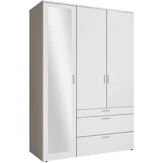 Harper Drehtürenschrank VESALA 135 x 195 x 56 cm Weiß