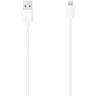 Hama iPhone USB Lightning Kabel (MFI-zertifiziert, Ladekabel für iPhone/iPad/iPod, USB-Kabel – Lightning, 1,5 m) Weiß