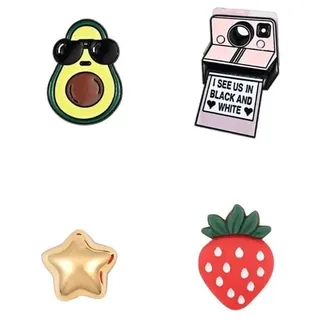 ONSALA Charms Pimp Your Phone Metal and Plastic 4pcs