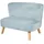 Kindersofa Lil Sofa 70 x 48 x 50 cm Holz weiß blau