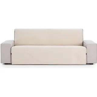 ECOMMERC3 Mehrzweck-Überwurf, wendbar, halber Panama, Größe 260 x 270 cm, Sofa- und Bettüberwurf, atmungsaktiver und weicher Stoff, Leinen, vielseitiger Schutz für Sofas und Betten