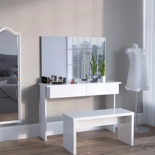Vicco Schminktisch Azur Weiß 120 cm, Model 21018 - Weiß