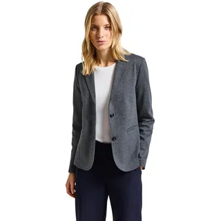 Street One Damen 2116799 Basic Blazer, deep Blue Melange, 42