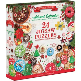 Eurographics Puzzle Adventskalender Weihnachten - 24 Puzzles - 50 Teile