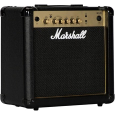 Marshall MG15G Gitarren-Combo-Verstärker, Übungsverstärker, geeignet für E-Gitarre – Schwarz und Gold