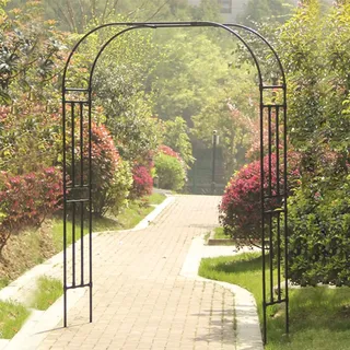 Rosenbogen Metall Rankgitter Garten Bogen Pergola Wetterfeste Gartendekoration Breite 120/150/180/200/210/220/230/240/250/280/300cm Torbogen Rankhilfe Kletterpflanzen (Size : 200x240cm/6.6x7.9ft)