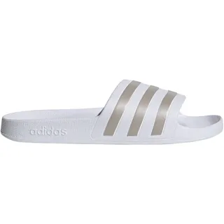 Adilette Aqua Cloud White / Platinum Metallic / Cloud White 43