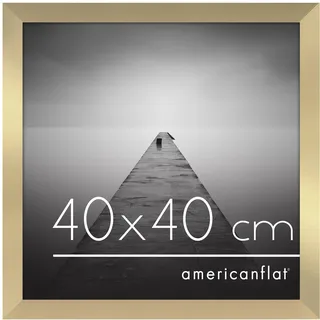 Americanflat Bilderrahmen Gold 40x40 cm 2er Set
