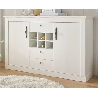 furn.design Sideboard 169 x 104 x 45 cm Weiß
