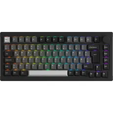 Akko 5075B Plus S (DE, Kabelgebunden, Kabellos, Docking), Tastatur, Schwarz