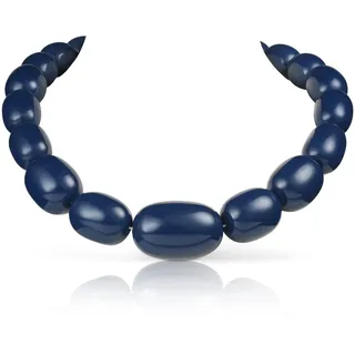 ZAVANA Große Statement-Halskette für Damen und Teenager-Mädchen, handgefertigte Boho Chic Chunky Halskette für Frauen, klobige blaue Kette, eleganter Bohemian Modeschmuck für Frauen