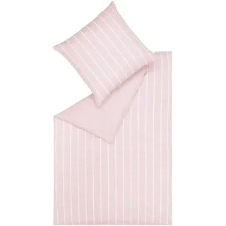 Bettwäsche ESPRIT "Harp Stripe in Gr. 135x200, 155x220 oder 200x200 cm", rosa (rosa, pink, rose), B/L: 200cm x 200cm, 1 Stk., 2 Stk., Renforcé, B/L: 80cm x 80cm & 80cm x 80cm, 3 Stk., Renforcé, Obermaterial: 100% Baumwolle, Bettwäsche, Bettwäsche, Bettwäsche aus Baumwolle, gestreifte Bettwäsche mit Wendeoptik