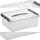 Q-Line Aufbewahrungsbox 40 x 30 x 14 cm 12-tlg. transparent