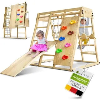 Juskys Klettergerüst für Kinder Holz