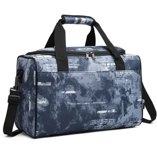 KONO Ryanair Handgepäck 40x20x25 Handgepäck Tasche Reisetasche Flugzeug Weekender für Damen und Herren mit Schultergurt (Wolkig Blau)
