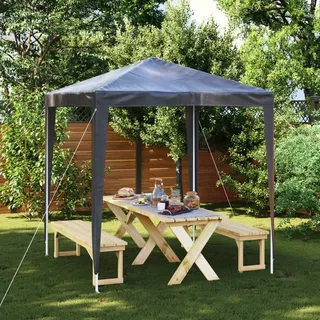 Profi-Partyzelt 2x2 m Anthrazit - Grau