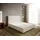 Boxspringgestell Dream-Well 160x200 cm Bouclé Creme-Weiß - Weiß,