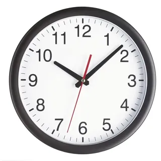 TFA Analoge Wanduhr 30,0 cm 98.1077 schwarz/weiß