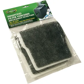 Blagdon Kohlenfaser/Woll-Ersatzpads für Mini-Teichfilter, 2er-Packung