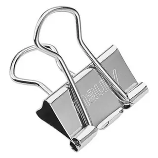 Maul Foldbackklammern silber 1,9 cm - 12 Stück