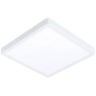Eglo AUßENDECKENLEUCHTE , Weiß , Kunststoff, Metall , quadratisch , 28.5x3x28.5 cm , ZigBee-Technologie, Smartphone-Steuerung , Lampen & Leuchten, Leuchtenserien
