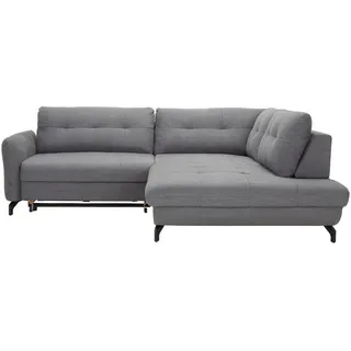 Xora Ecksofa , Dunkelgrau , Metall , Ottomane rechts, L-Form , 247x208 cm , Typenauswahl, Stoffauswahl, Bettfunktion erhältlich, Hocker erhältlich, Rücken echt, Armteil links, seitenverkehrt erhältlich , Wohnzimmer, Sofas & Couches, Wohnlandschaften, Ecksofas