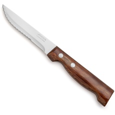 Arcos Table Messer - Steakmesser Tafelmesser - Klinge Nitrum Edelstahl 110 mm - HandGriff Pack-Holz Farbe Braun