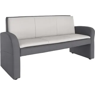 exxpo - sofa fashion Hockerbank »Cortado, 3-Sitzer Küchensofa mit hohem Sitzkomfort« hohe Bodenfreiheit, schöne Detailverarbeitung, braun
