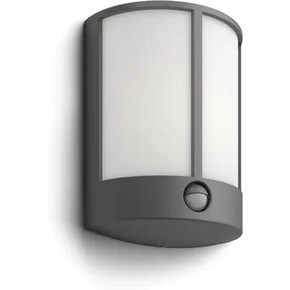 Philips Außenwandleuchte Aluminium 24,6 cm inkl. Bewegungsmelder grau