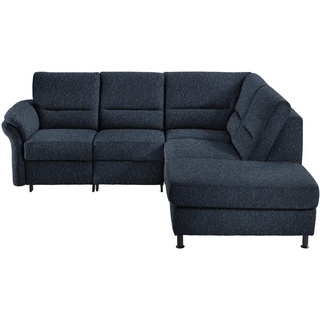 Beldomo System Ecksofa , Dunkelblau , Textil , Ottomane rechts, L-Form , 227x203 cm , Typenauswahl, Fußauswahl, Stoffauswahl, seitenverkehrt erhältlich, Hocker erhältlich, Rücken echt, individuell planbar , Wohnzimmer, Sofas & Couches, Wohnlandschaften, Ecksofas