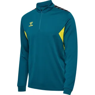 hummel Hmlauthentic Sweatshirt Blaue Koralle/Schwefelfrühling L