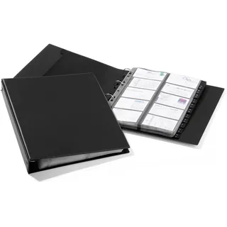 Durable Visitenkartenringbuch A4 Schwarz 400 St.