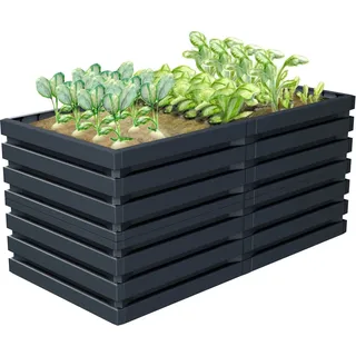 Garantia Hochbeet Skyline 161 cm x 80 cm x 75 cm Graphite Grey