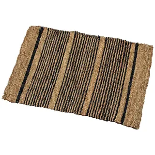 Alexandra House Living Natürlicher Rattan-Teppich, Naturfaser, 60 x 90 cm