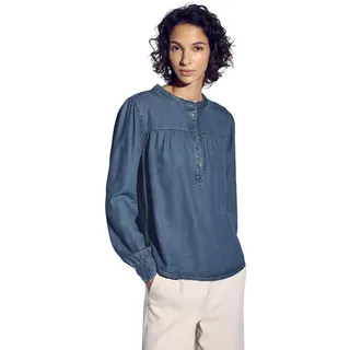 Street One Damen Jeansbluse mit Rüschen