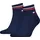 Quarter Socken 2 Paare Blau 43-46