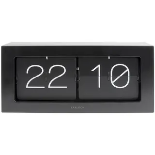 Karlsson - Wand-/Tischuhr Boxed - Flip XL - Schwarz - 37x17,5x9cm - Schwarz