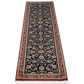 morgenland Orientteppich »Perser - Ghom - 200 x 52 cm - grün«, rechteckig, 10 mm Höhe, Wohnzimmer, Handgeknüpft, Einzelstück mit Zertifikat, grün