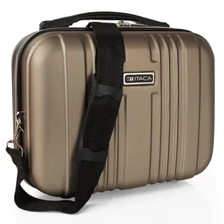 ITACA - Kosmetikkoffer Hartschale Groß, Beautycase Damen, Trolley & Handgepäck Koffer: Beauty Case Hartschale, Kosmetik Koffer, Kosmetiktasche Groß - Ideal für Reisen!, Champagner