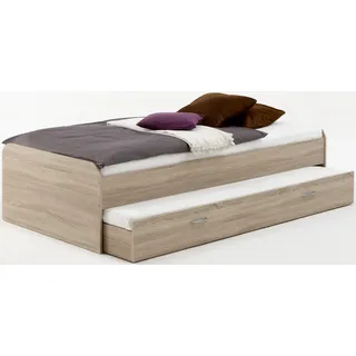 FMD Funktionsbett 90 x 200 cm Braun