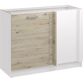 Roe Furniture | Küchenunterschrank 85 cm - Eiche Bordeaux - Braun - Kücheneckschrank - Ohne Arbeitsplatte - Unterschränke Küche - DPP - Braun