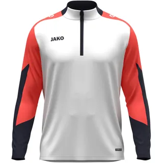 Jako Dynamic Ziptop Trainingsshirt Weiß/Coral/Marine S