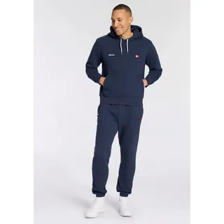 Jogginganzug ELLESSE "TRACOTTA OH HOODY & JOG PANT SET", Herren, Gr. XS, navy, Obermaterial: 80% Baumwolle, 20% Polyester, Sportanzüge Jogginganzug, sportlicher Stil, aus Baumwolle und Polyester