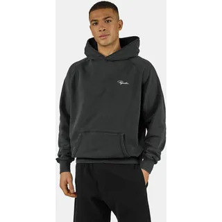 Kapuzensweatshirt PEGADOR "Signar Terry Raglan Hoodie", Damen, Gr. S, vintage schwarz, weiß, Sweatware, Obermaterial: 100% Baumwolle, unifarben, regular fit normal, Rundhals, Rippbündchen, Sweatshirts Kapuzensweatshirt, Baumwollmischung, regular fit