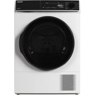 Sharp KD-PRO9S7GWB-DE Wäschetrockner, 9kg, B, WiFi, 15 Trockenprogramme inkl. 30-Minuten-Schnelltrockenprogramm, Weiß
