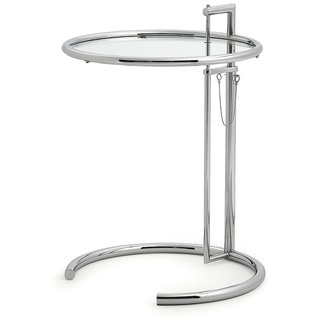 Beistelltisch Adjustable Table ClassiCon transparent, Designer Eileen Gray, 64-102 cm