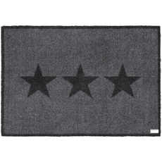 Bild von Fußmatte »Sterne«, rechteckig, Schmutzfangmatte, Innen und Außen, Rutschfest, Wetterfest, Waschbar, grau