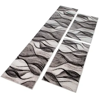 MY HOME Bettumrandung MY HOME "Tritom" Gr. 14, beige (sand), H:9mm, Obermaterial: 100% Polypropylen, Bettumrandungen, mit besonders weichem Flor, Kurzflor, modernes Wellen Muster