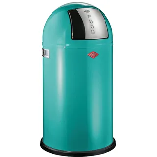 Wesco Push-Mülleimer 50 l Türkis